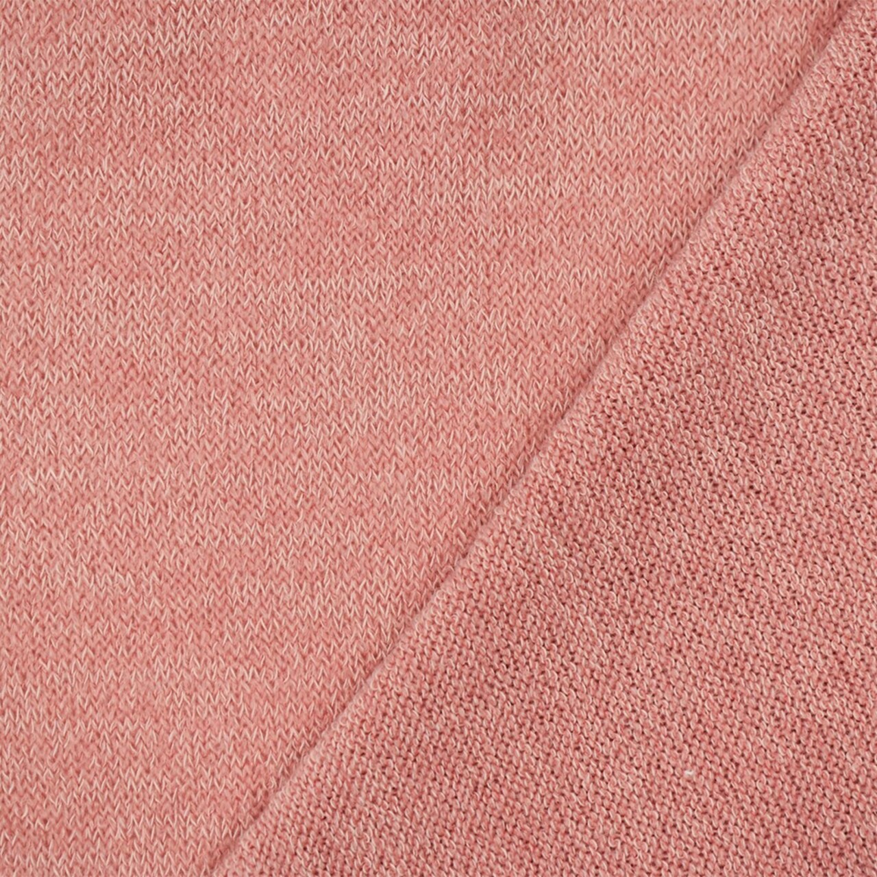 Orange-White Poly Stretch Spandex Textured Jersey Knit Fabric By the Yard